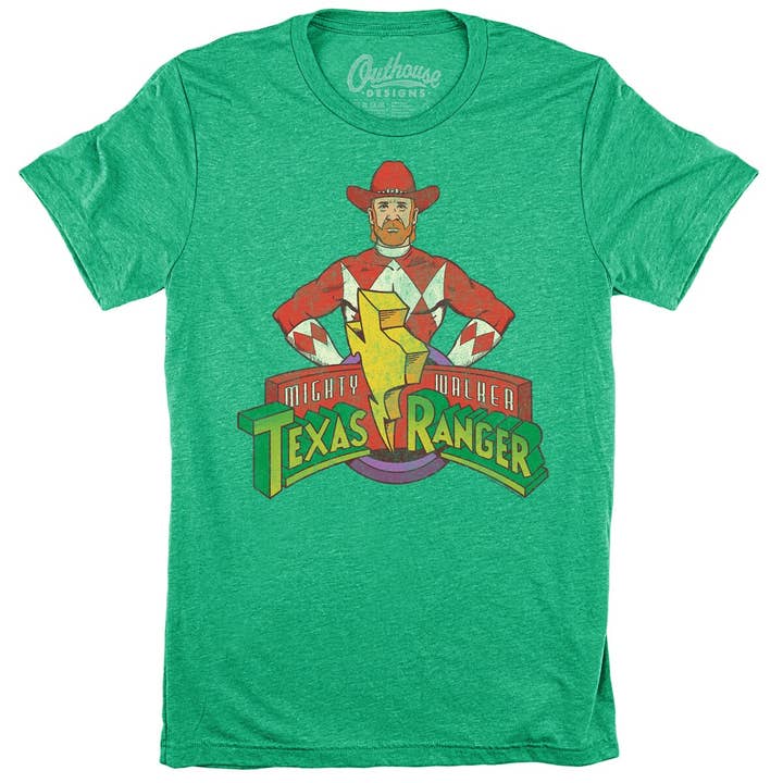 Mighty Walker Texas Ranger Tee for wholesale by Outhouse Designs