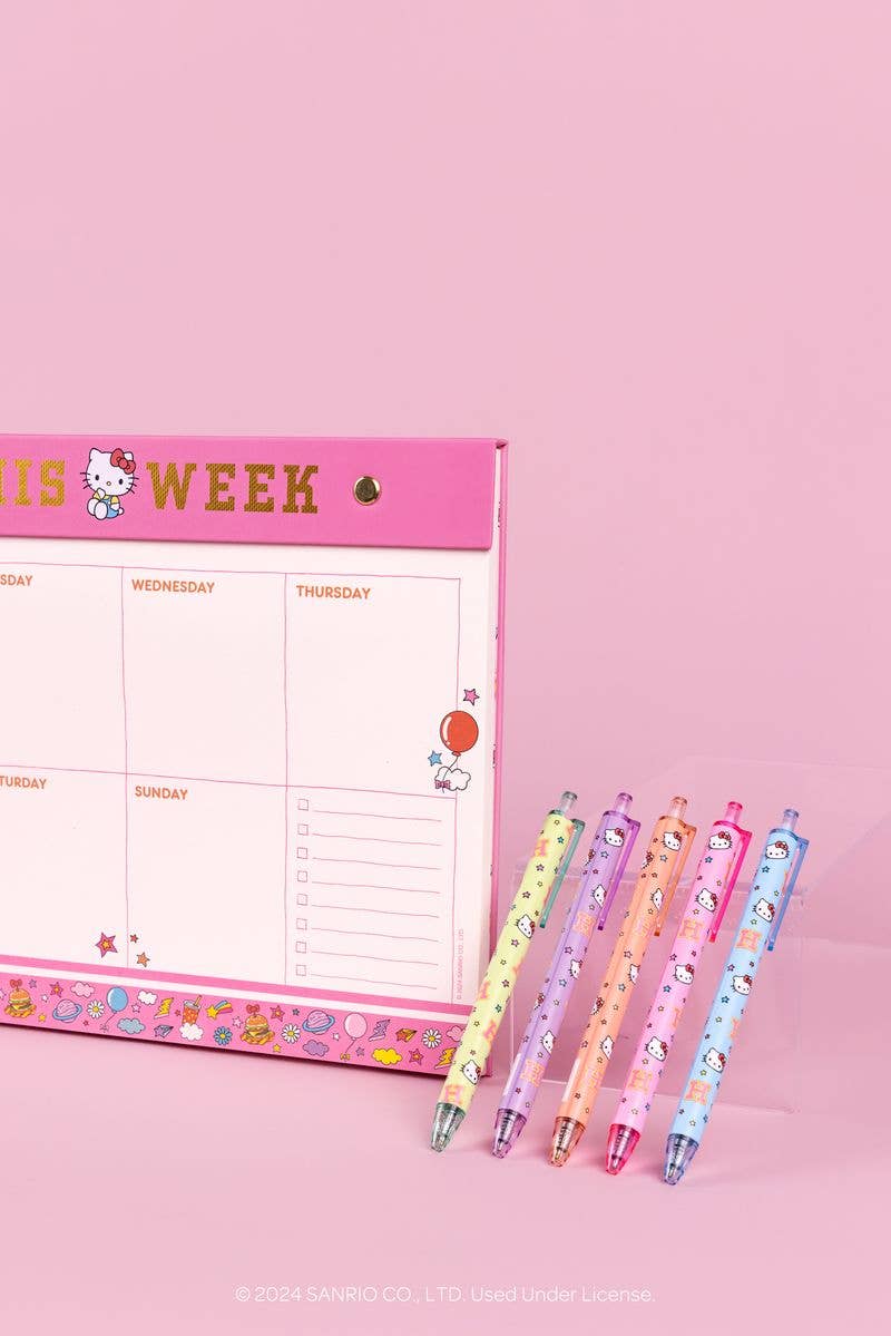 Studio Oh! - Wholesale Desk Pad - Hello Kitty College Letters Weekly Desk Pad8