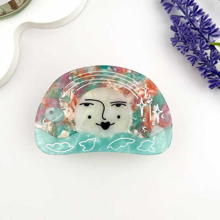 mildstyles - Wholesale Hair Clip - Women's - ☀️ Sun Goddess Rhinestone Hair Claw – Elegant Acetate Clip2