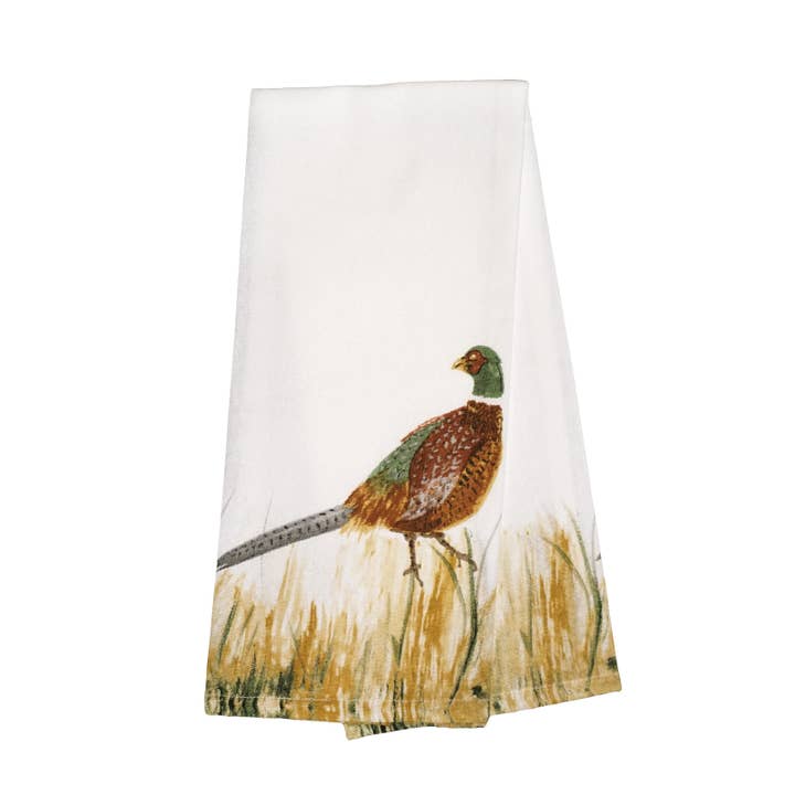 Michaelian Home/India Overseas Traders, Inc. - Wholesale Tea Towel - Pheasant Kitchen Towel1