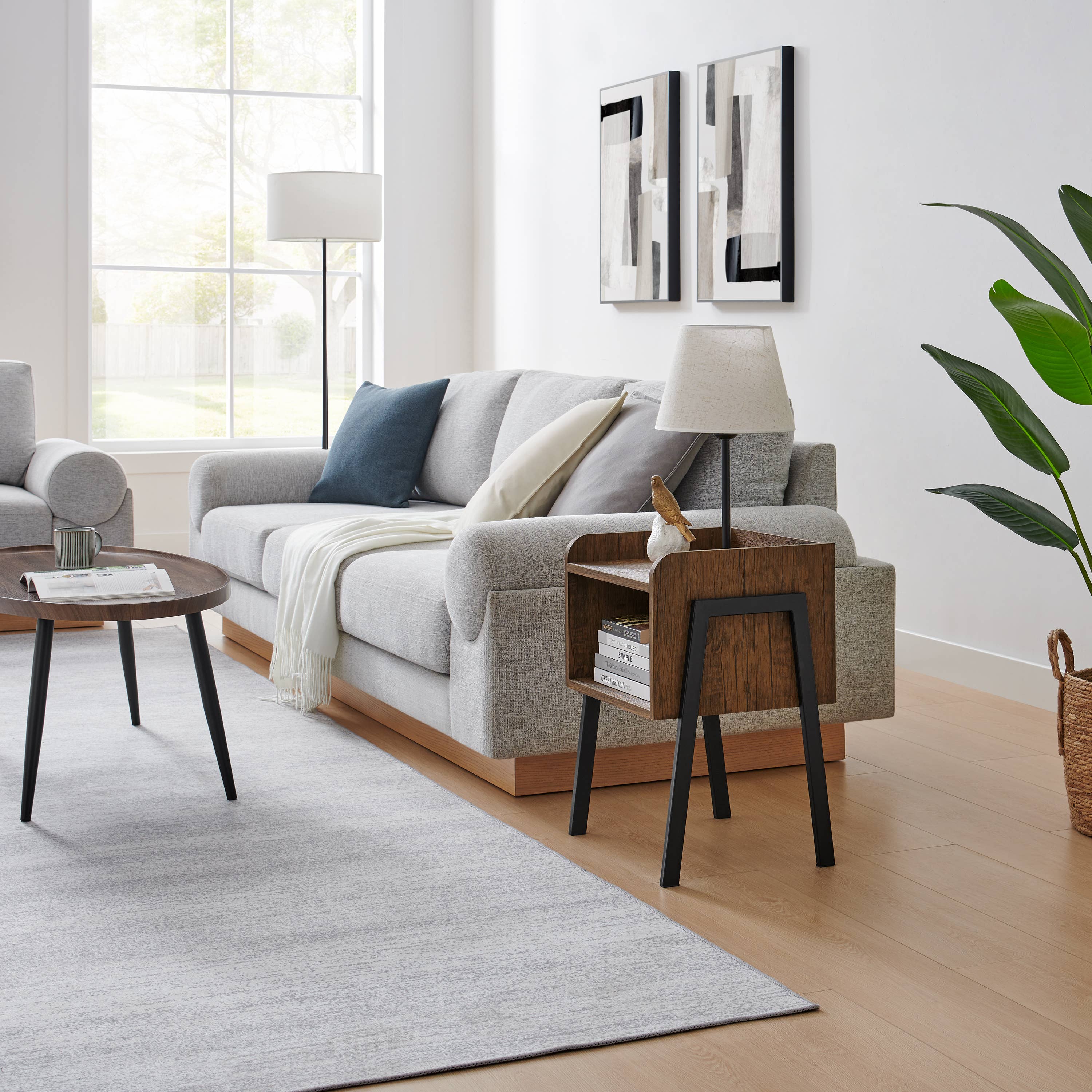 Danya B - Wholesale Side Table - Kazuyo Mid-Century Modern Black Metal Two-Tier Side Table23