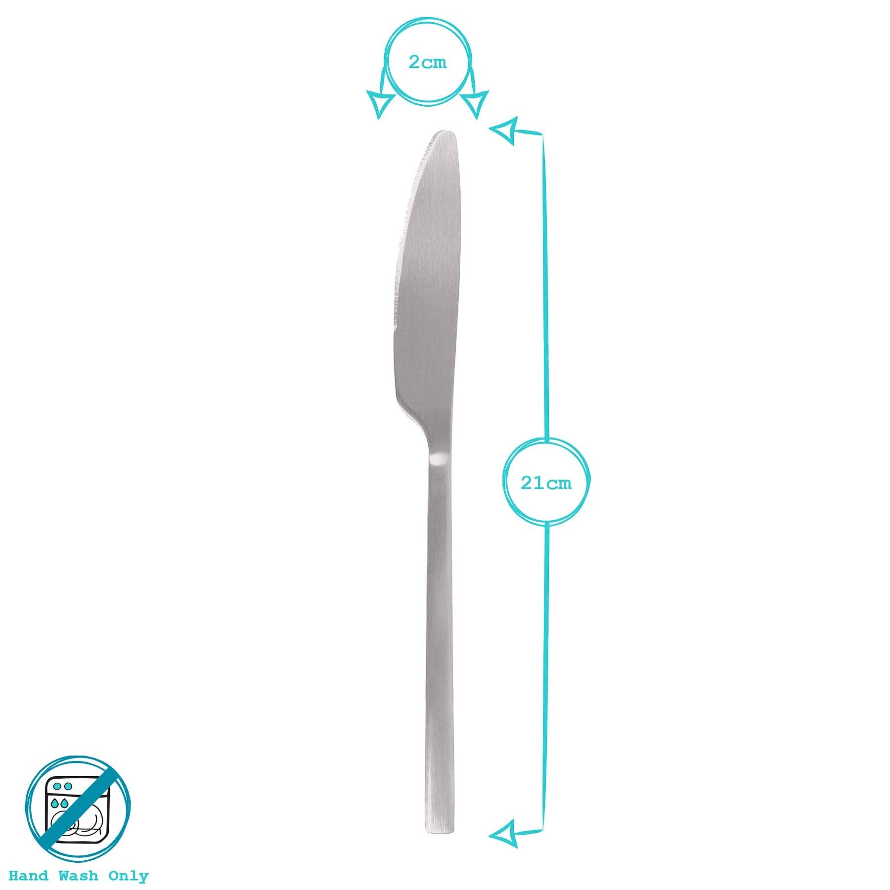 Rinkit Ltd – wholesale Table knife – Stainless Steel Dinner Knife - 21cm5