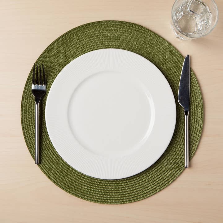 Danica Brands - Wholesale Placemat - Disko Fir Green Round Placemat1