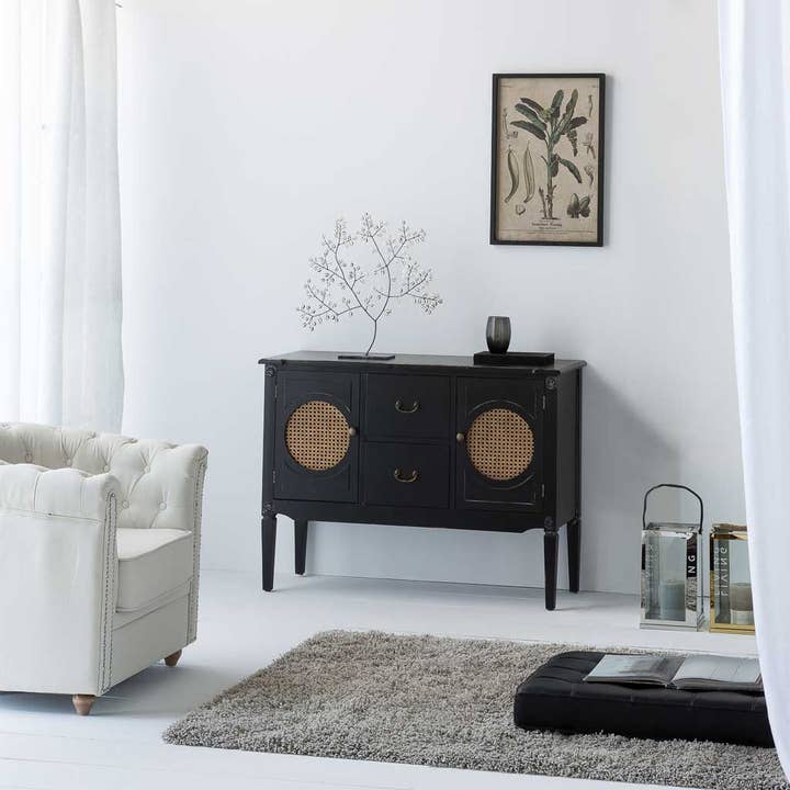 Creaciones Meng - Wholesale Sideboard - WOODEN SIDEBOARD WITH 2 DRAWERS AND 2 DOORS 106x40x78h cm1