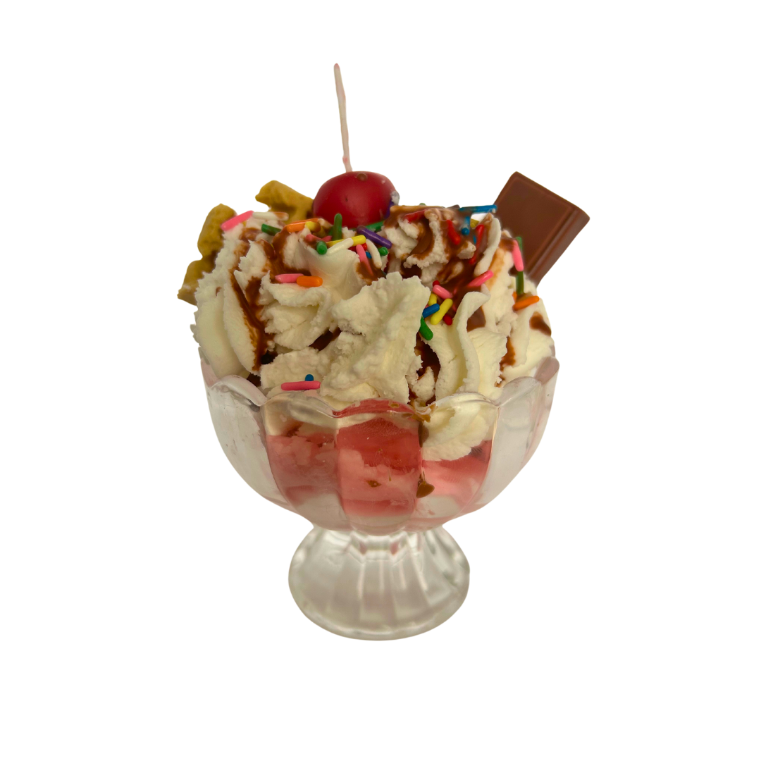 Serene Soap Co - Wholesale Novelty Candle - Decadent Waffle Sundae Bowl Soy Wax Candles2