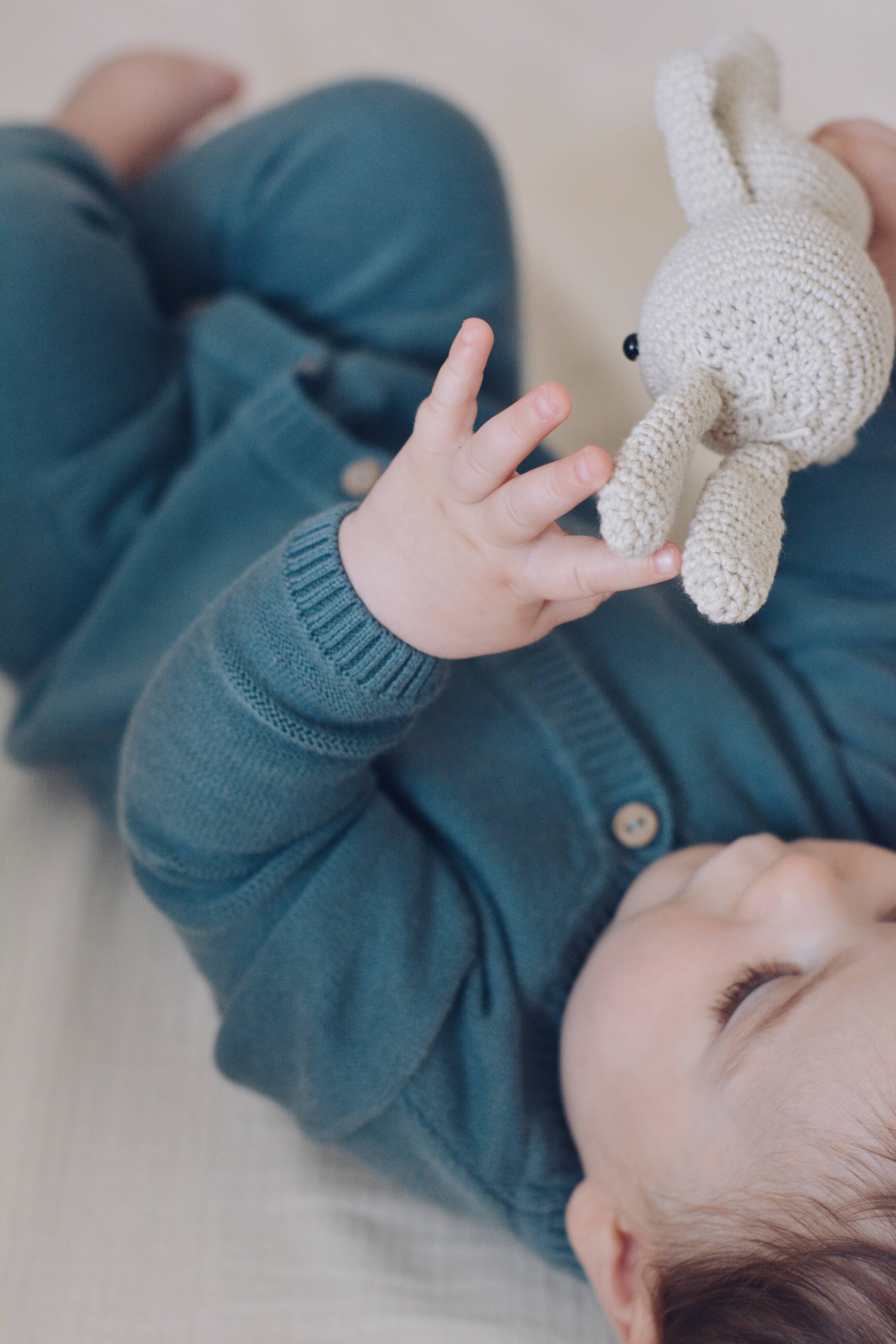 Eli & Nev (we cover U.S. import duties) - Wholesale Jumpsuit - Baby - Baby Knitted Blue Jumpsuit 100% Cotton 1