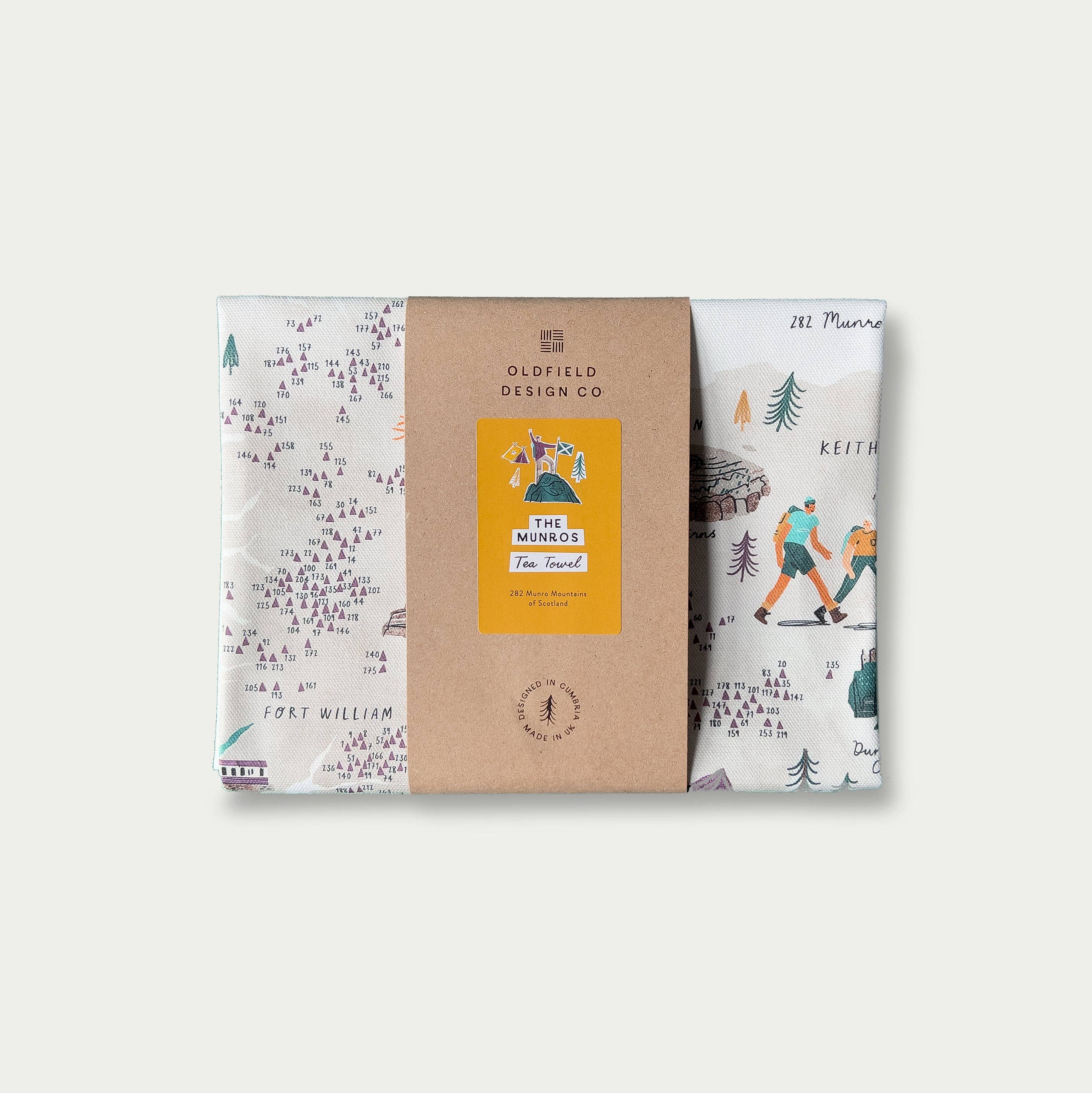 Oldfield Design Co - Wholesale Tea Towel - The Munros Tea Towel