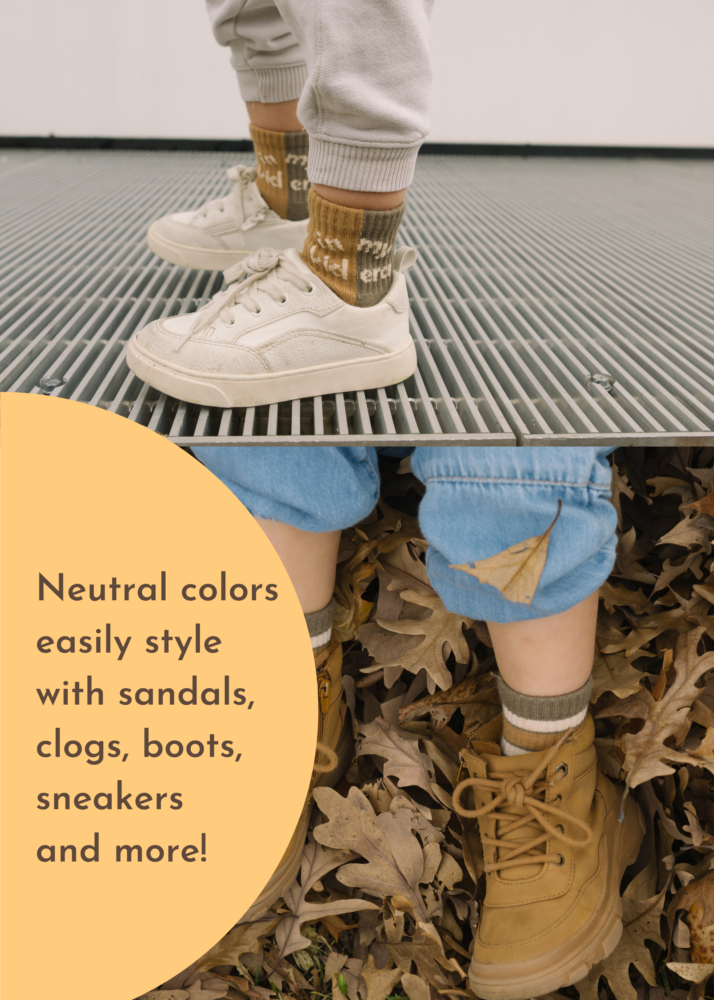 Dot of Honey | Mom + Mini - Wholesale Socks - Kids - Baby/Toddler Half-Crew Socks 2-Pack, Kid Era & Retro Stripe6