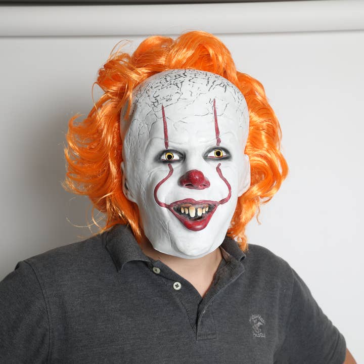 Lelaffet - Wholesale Costume - Unisex - Halloween mask IT Clown Scary Challenge Games Evil Mask1
