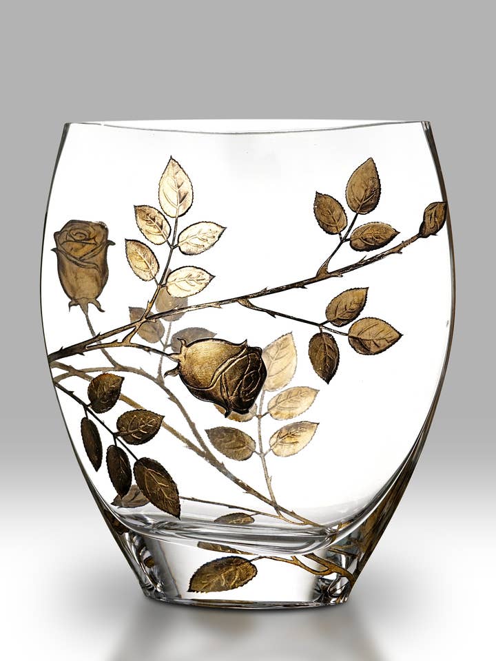 Evighedsrose - Guld - 21 cm Buet for engroshandel hos Nobile Glassware Ltd.