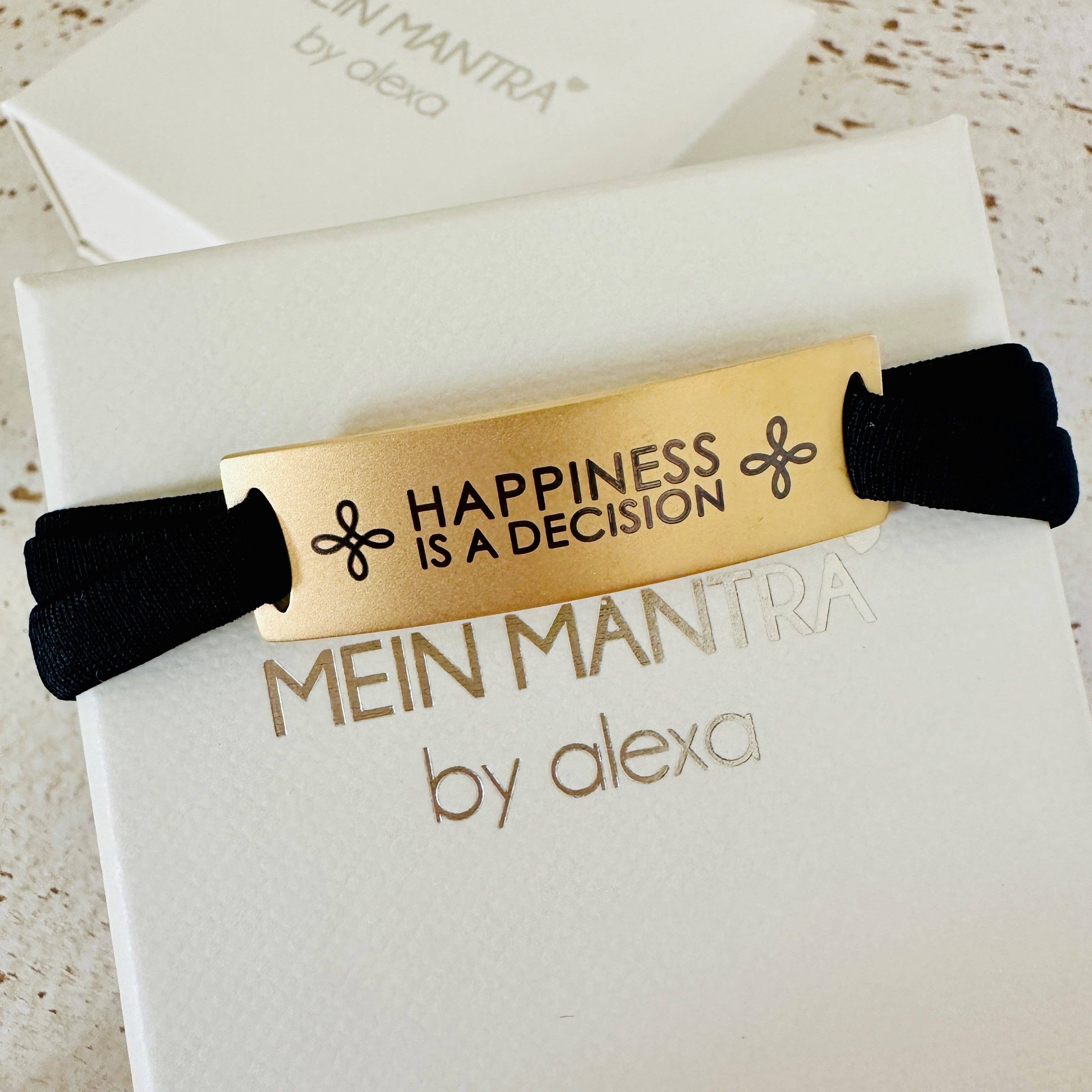 Mein Mantra - Wholesale Wristband - Feel Free Armband - HAPPINESS IS A DECISION2