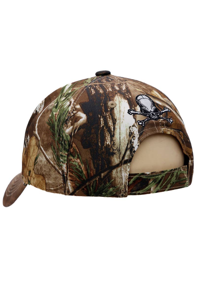 Cap Zone - Wholesale Baseball Cap - Unisex - Rebel Biker Skull Embroidered Baseball Cap5