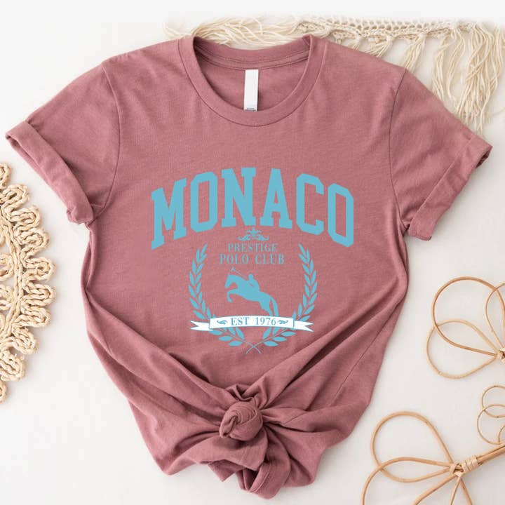 STARCHIS - Wholesale Screen Printed T-Shirt - Women's - Graphic t-shirt - Monaco polo club4