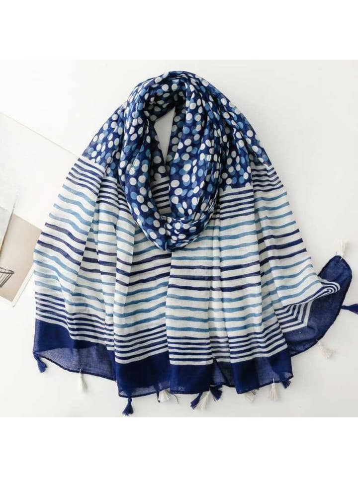Scarvii - Refined Dot Pattern Everyday Scarf for wholesale by Funkyrel® Atzbranding Limited