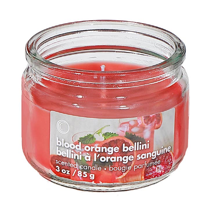 Tarro de vidrio perfumado de 3 oz Bellini de naranja sanguina para venta al por mayor de IH Casa Decor