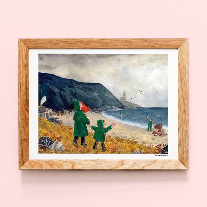 Farewell by the sea — Art print for wholesale by Leah Bees Creations