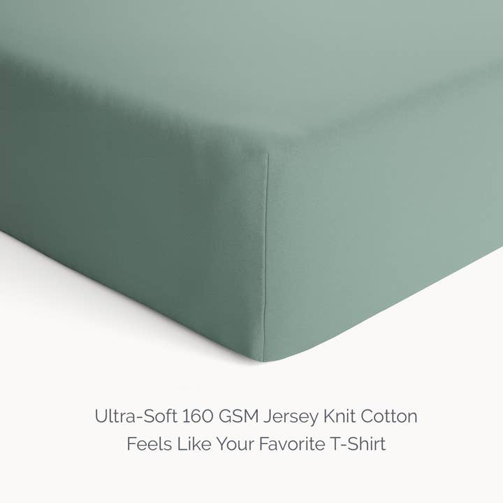 Natemia - Wholesale Fitted Sheet - Kids & Baby - Organic Cotton Fitted Twin Sheet - Lily Pad