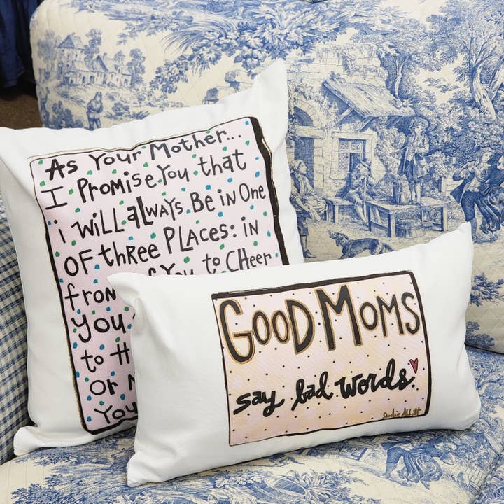 Julie Abbott Art - Wholesale Throw/Decorative Pillow - As Your Mother Pillow2