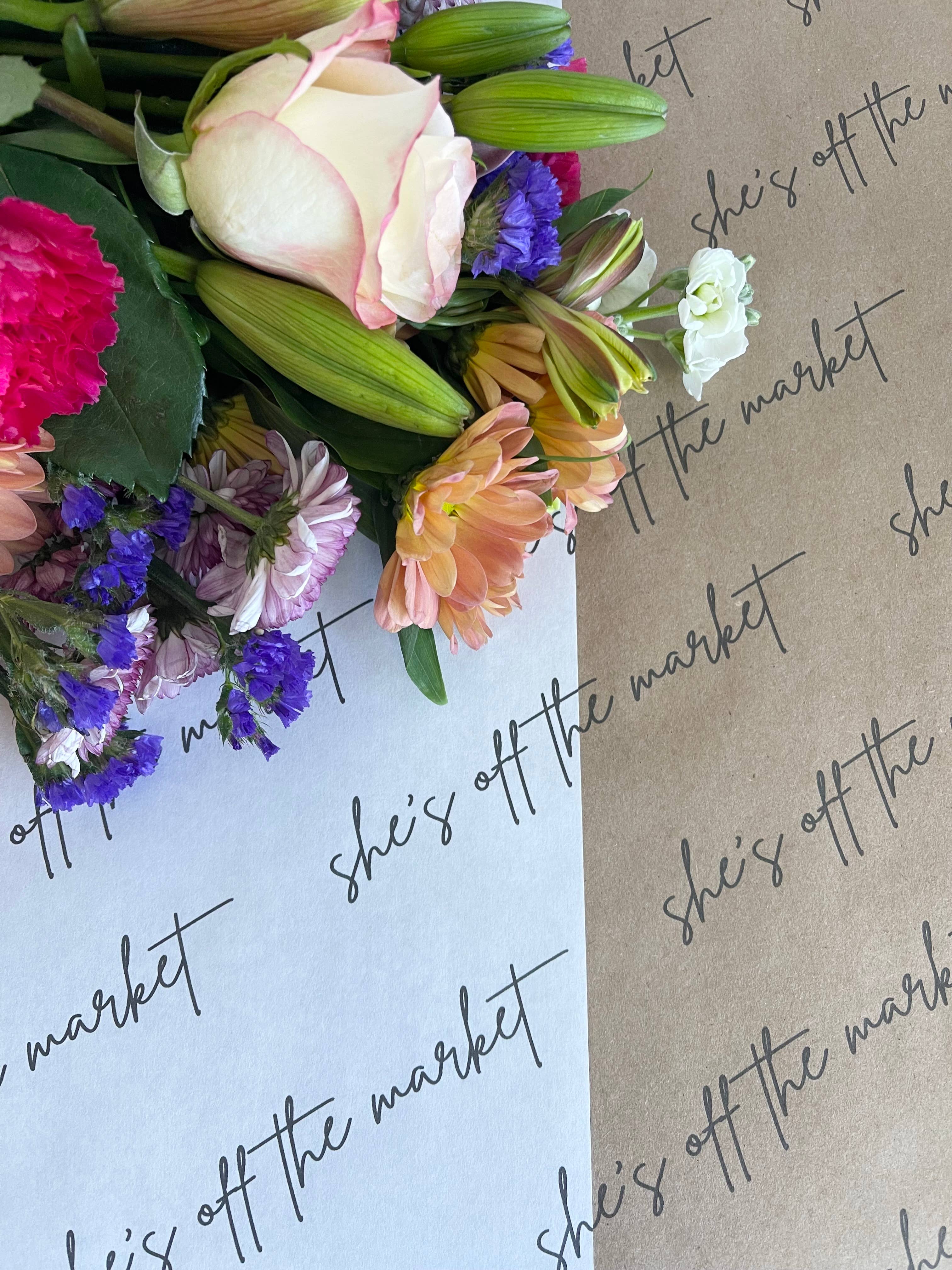 Red Barn Canvas - Wholesale Party Favor - She's Off The Market  |  25 Flower Wraps0