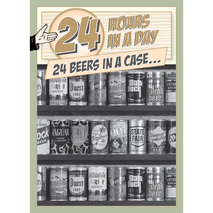 Tarjeta de felicitación 24 horas en un día para venta al por mayor de Potluck Press