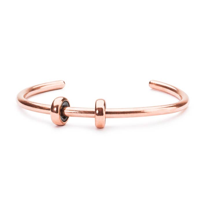 Copper Bangle with 2 x Copper Spacers for wholesale by Trollbeads
