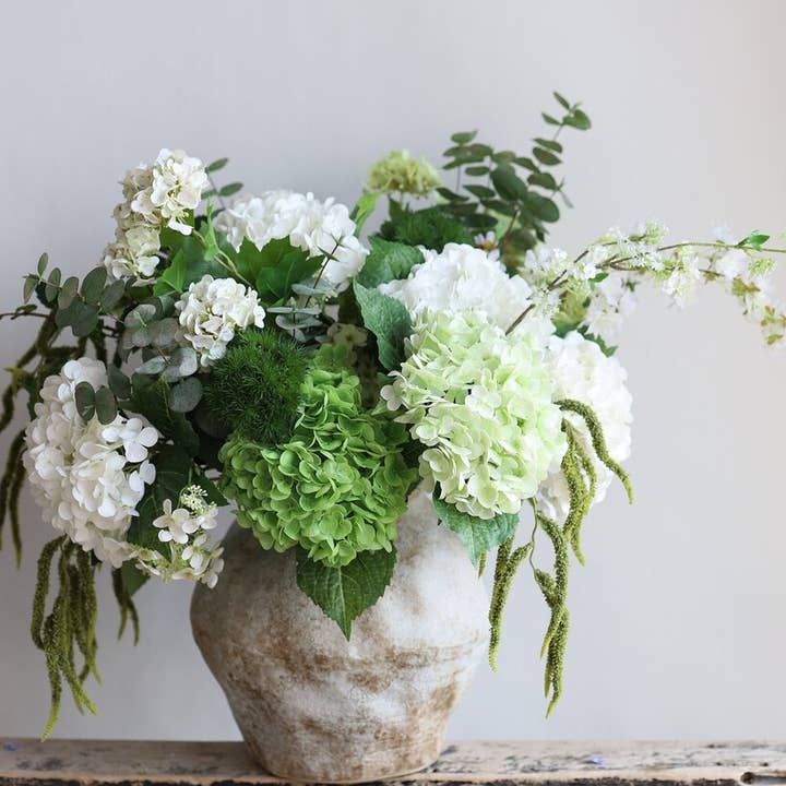 Angel Isabella - Wholesale Artificial Flowers - 22" Large Bloom Ultra Realistic Real Touch Hydrangea