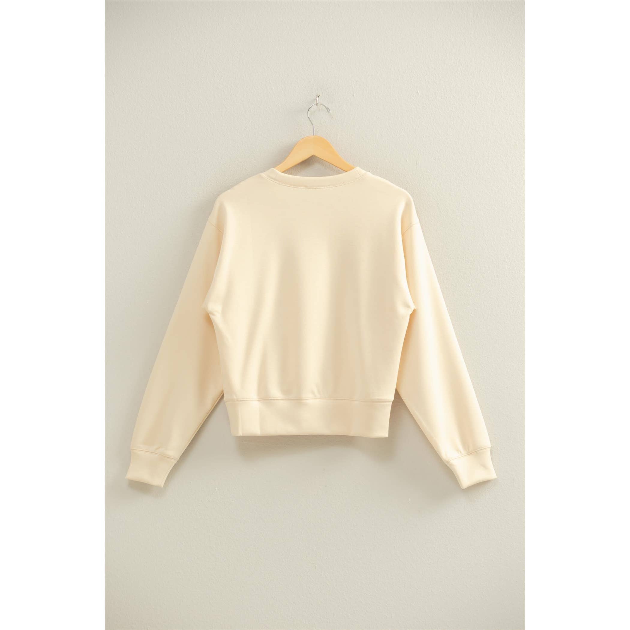 Double Zero – wholesale Sweatshirt - Dam – Dubbelstickad sweatshirt med rund hals26