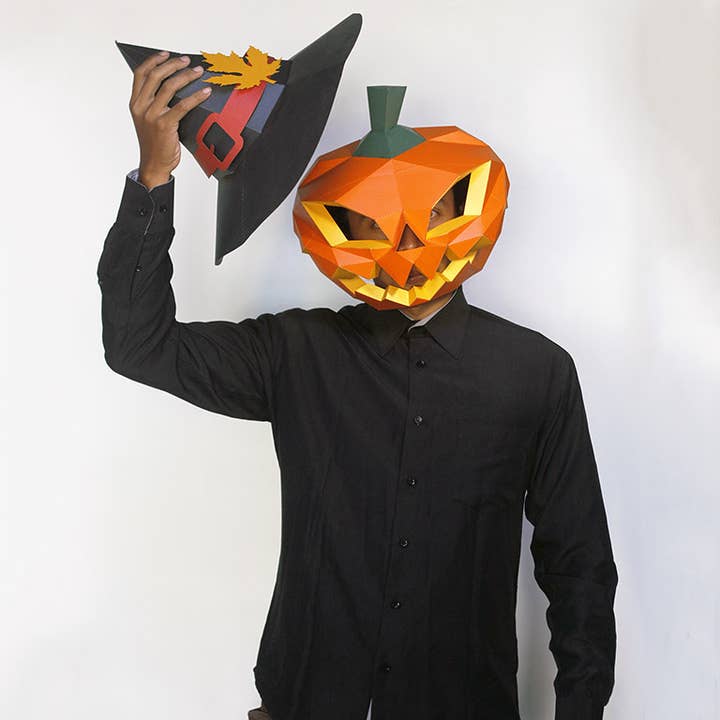 PAPERCRAFT WORLD - Wholesale DIY Craft Kit - 3D PaperCraft Pumpkin Origami Mask4