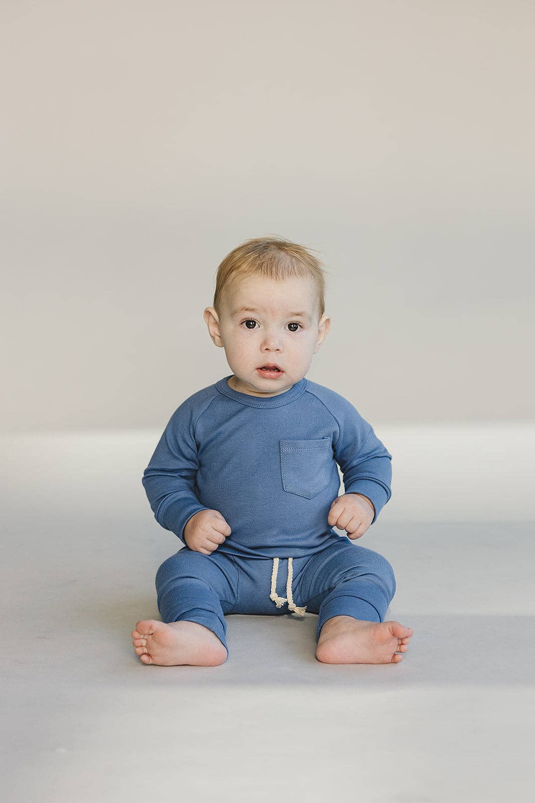 Lucky Panda Kids - Venta al por mayor Conjuntos de ropa cómoda - Niños - Conjunto de descanso | Azul océano8