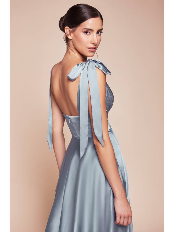Ladivine by Cinderella Divine - Vente Robe – femme - ROBE TRAPÈZE EN SATIN LONGUEUR THÉ