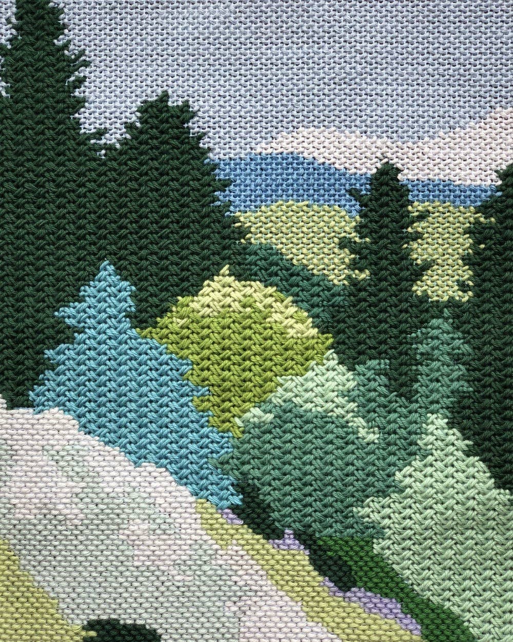 Unwind Studio - Vente Kit de bricolage - Kit de broderie à l'aiguille Source de montagne2