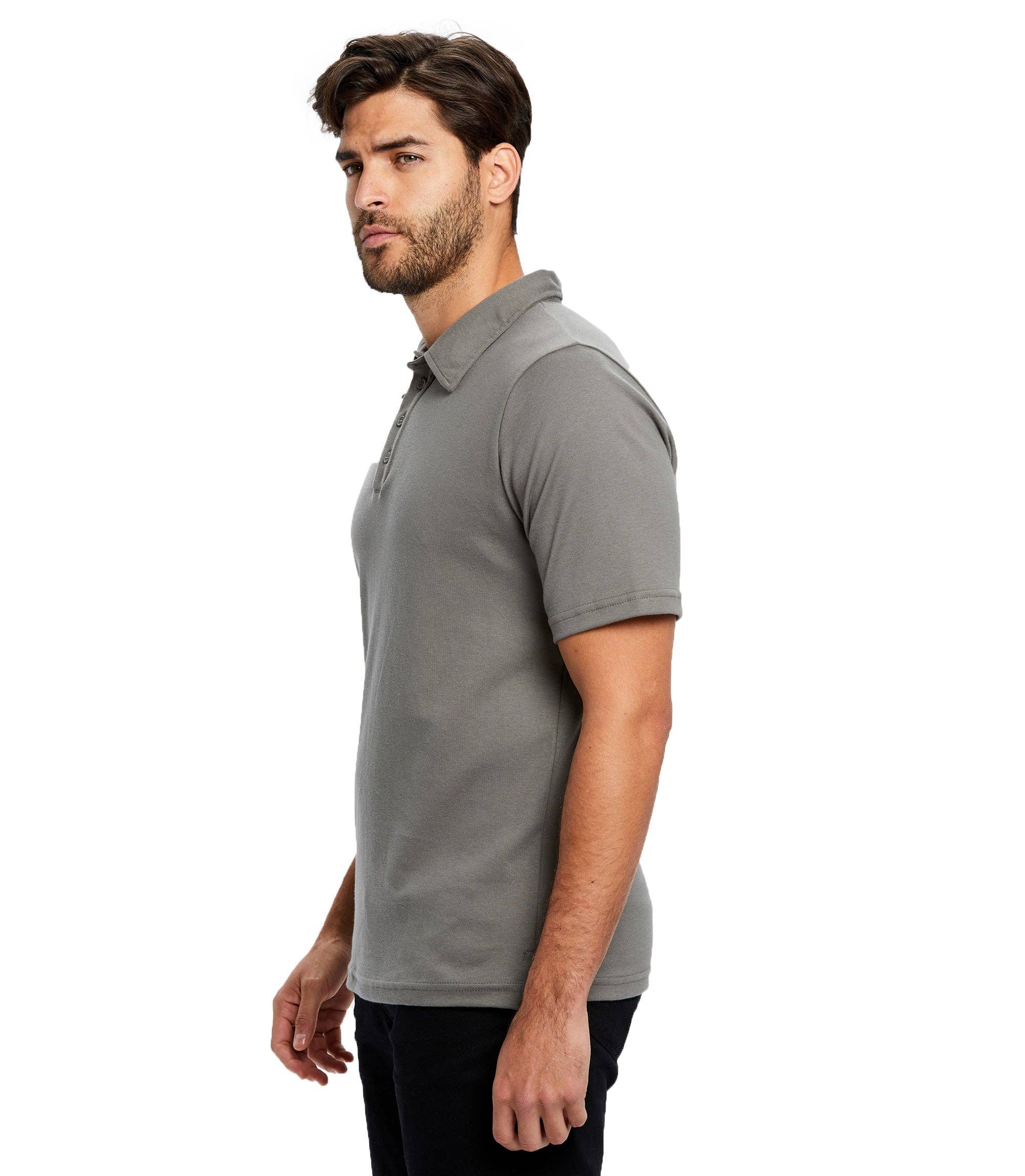 US Blanks - Wholesale Polo - Men's - Men's Luxury Supima Jersey Polo Shirt2