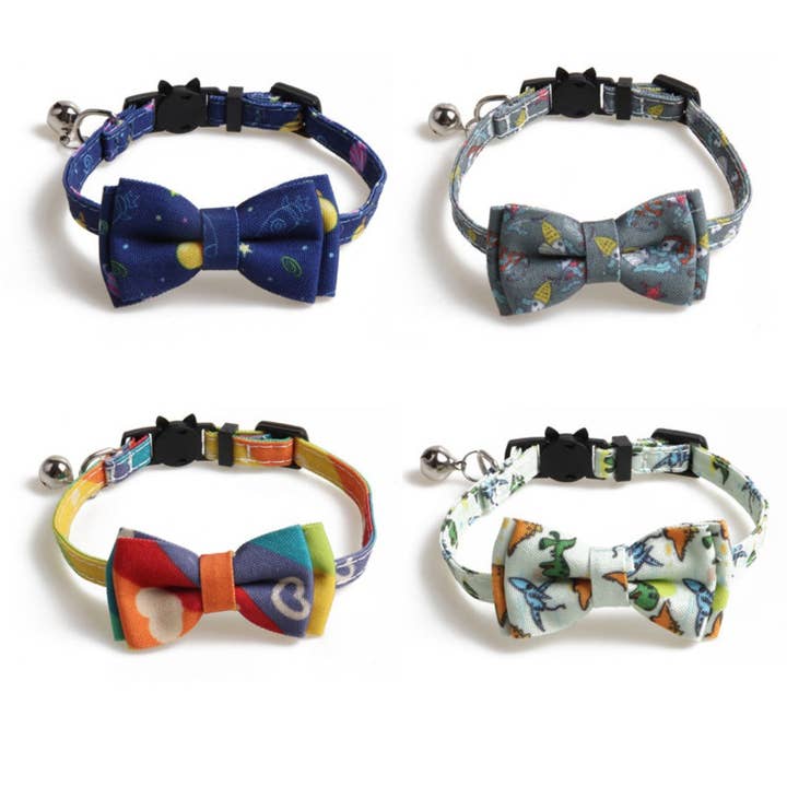 Mokka - Cute Pattern Bowknot Cat Collar for wholesale by Cheerhunting