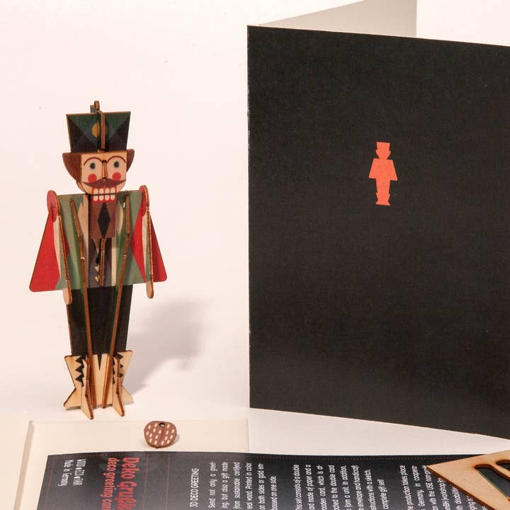 Nutcracker 3D deco craft sheet for wholesale by Formes Berlin GbR