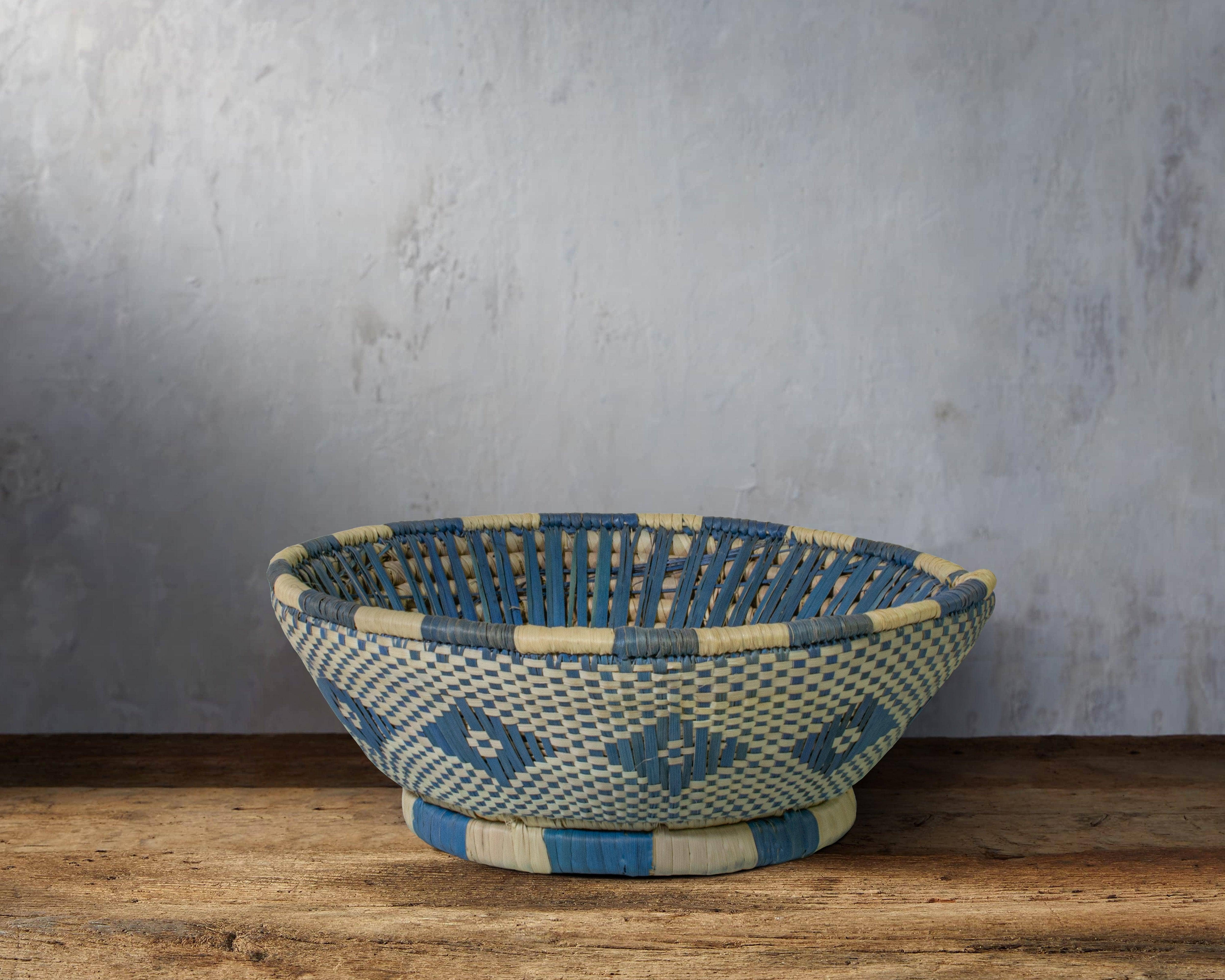 ArtisanalEmporiumLLC - Wholesale Fruit Basket - Blue Orion - Fruit & Vegetable Bowl Basket 7-inch