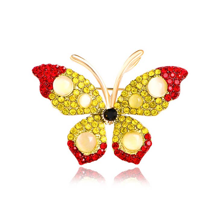 Tourtiwi - Wholesale Brooch - Rhinestone Butterfly Brooch Pin Corsage9