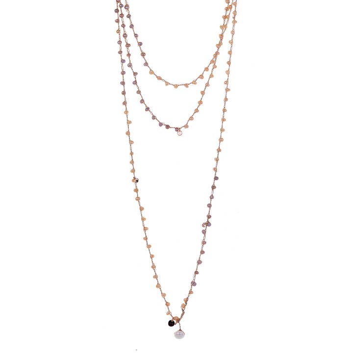 Rhinestone hæklet halskæde for engroshandel hos NotForAll