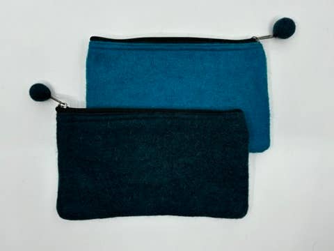 Fibres of Life - Wool & Felt - Wholesale Pouch - Women's - 2-Tone Medium Organizer Pouch - Bundle of 2010