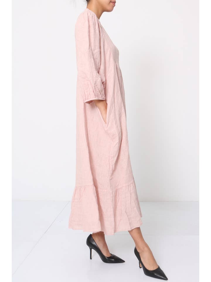 LÉA & LUC - Wholesale Dress - Women's - 100% linen dress REF. 1109