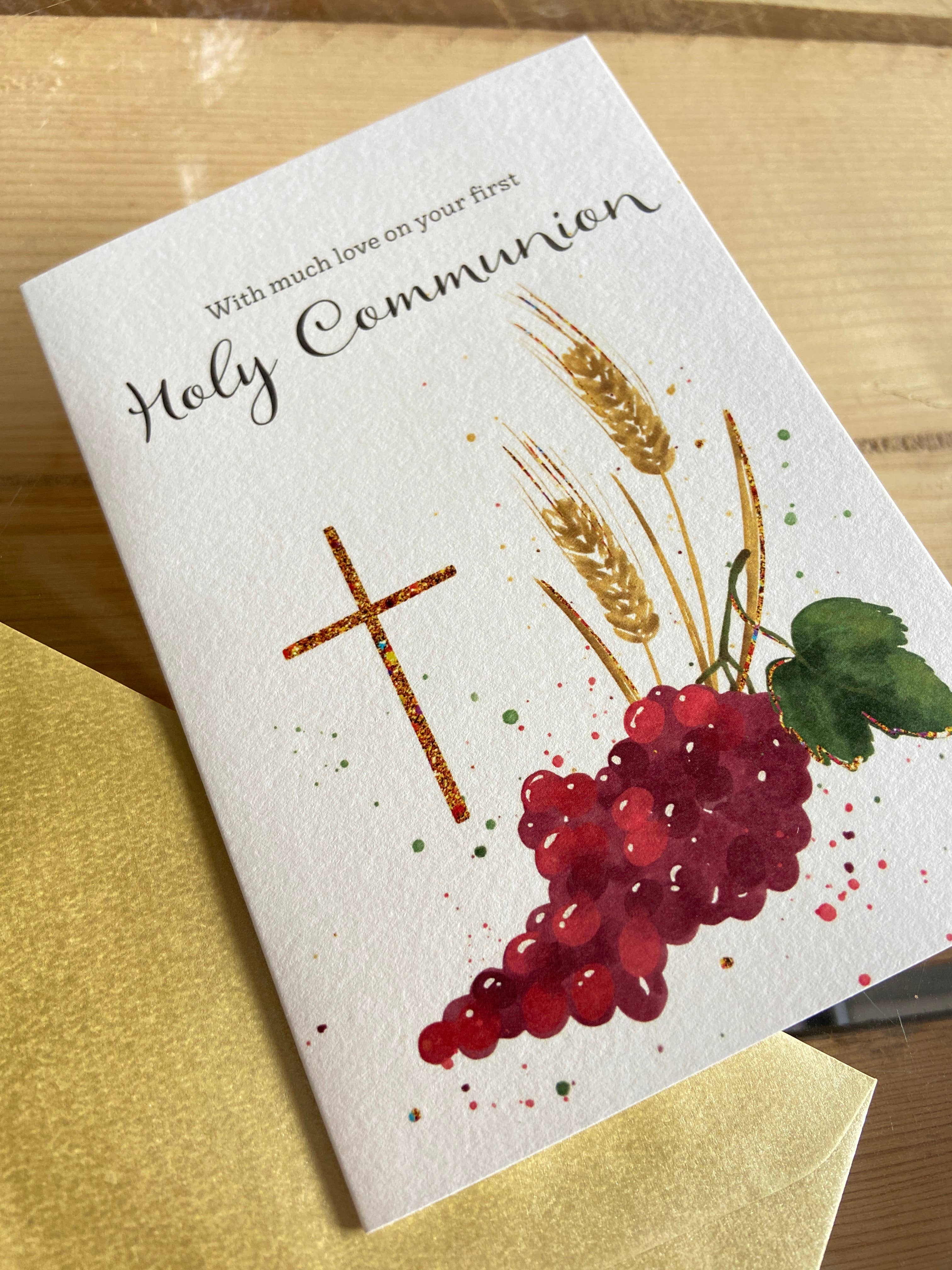 Dandelion Stationery - Wholesale Confirmation & Communion Card - First Holy Communion - Much Love - Greetings card3