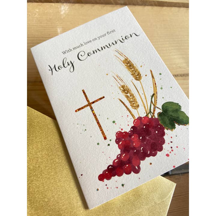 Dandelion Stationery - Wholesale Confirmation & Communion Card - First Holy Communion - Much Love - Greetings card3