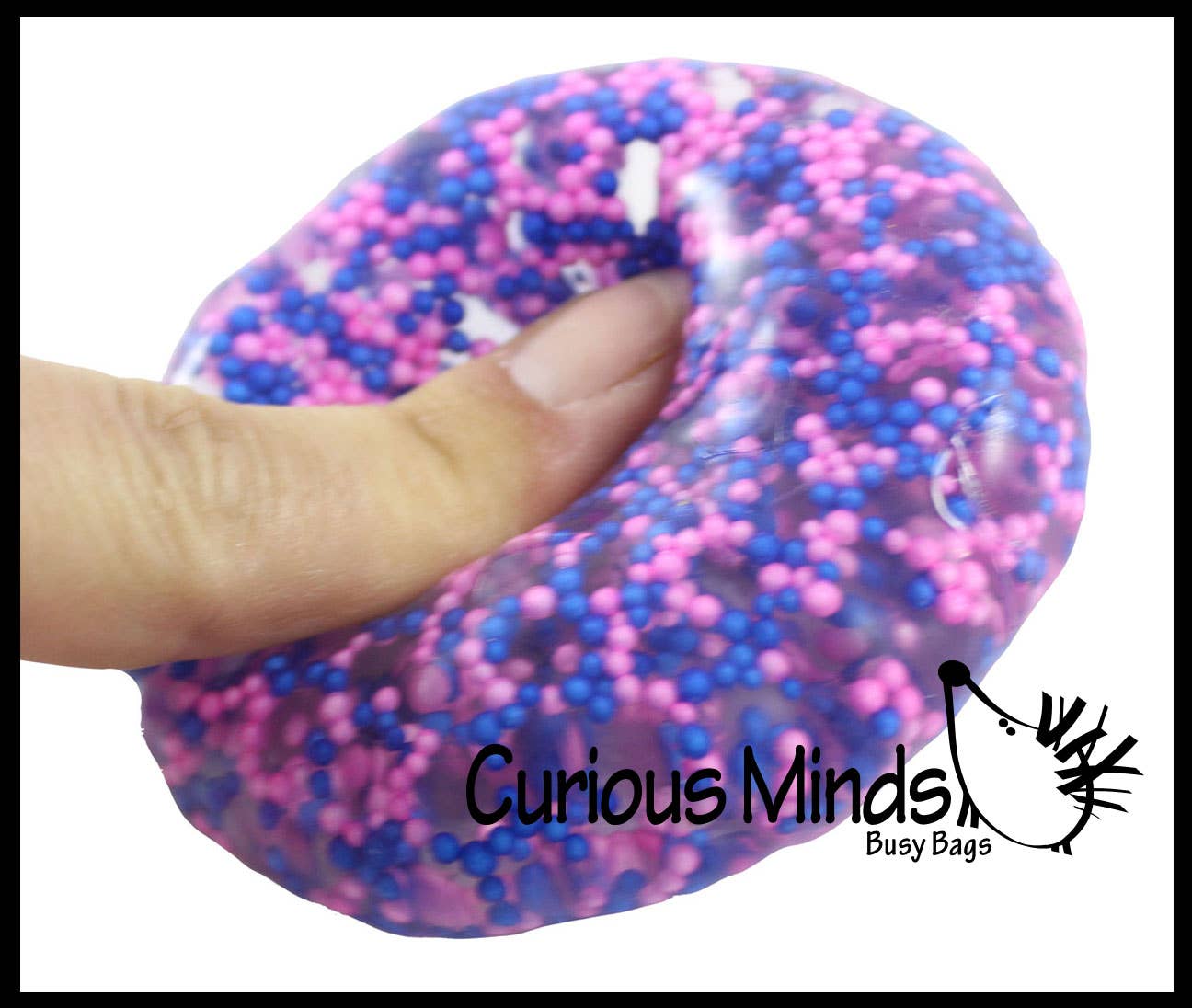 Curious Minds Toys – Brinquedo de espuma - Crianças e bebés por atacado – Confetti 1- 2" Confetti Bola de Stress Moldável - Squishy Gooey S11