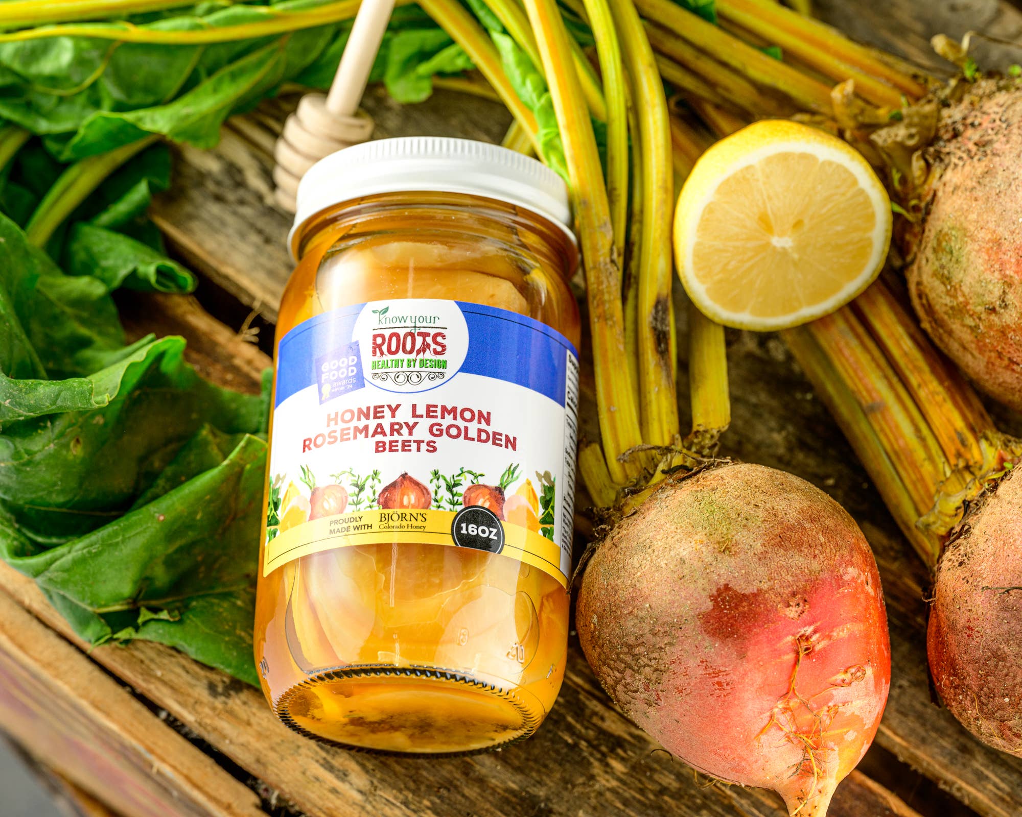 Knonw Your Roots Pickles - Wholesale Pickled Vegetables - Honey Lemon Rosemary Golden Beets1