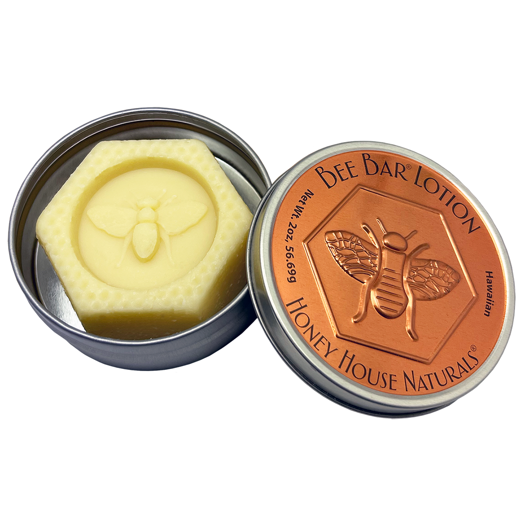 Honey House Naturals - Wholesale Solid Lotion - Large Bee Bar Display - 12 Pieces - Free Tester5