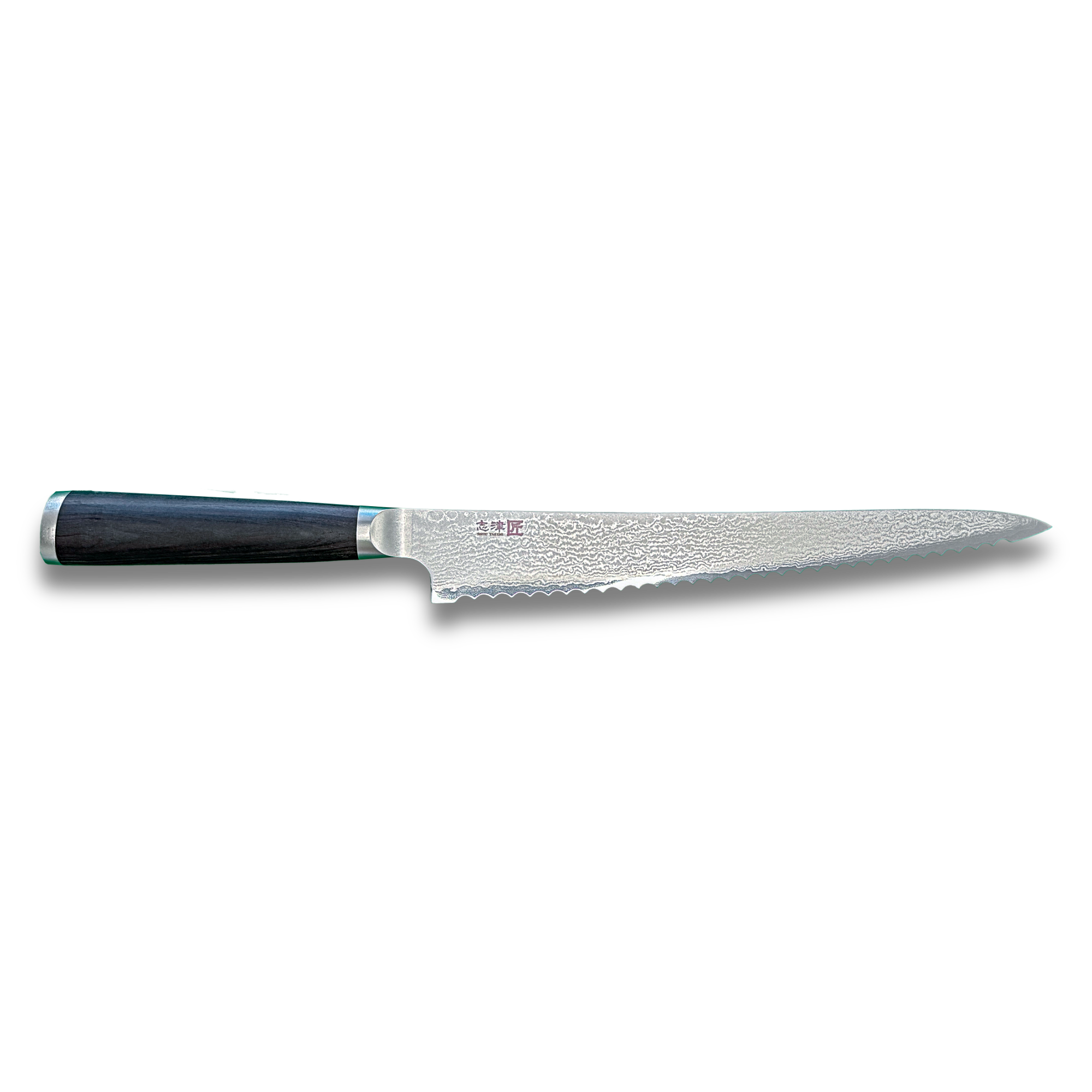 Ginza Steel - Wholesale Kitchen/Utility Knife - Miyako SUS 240mm Bread Slicer | 33 Layer Damascus Steel Blade  – Made in Japan7
