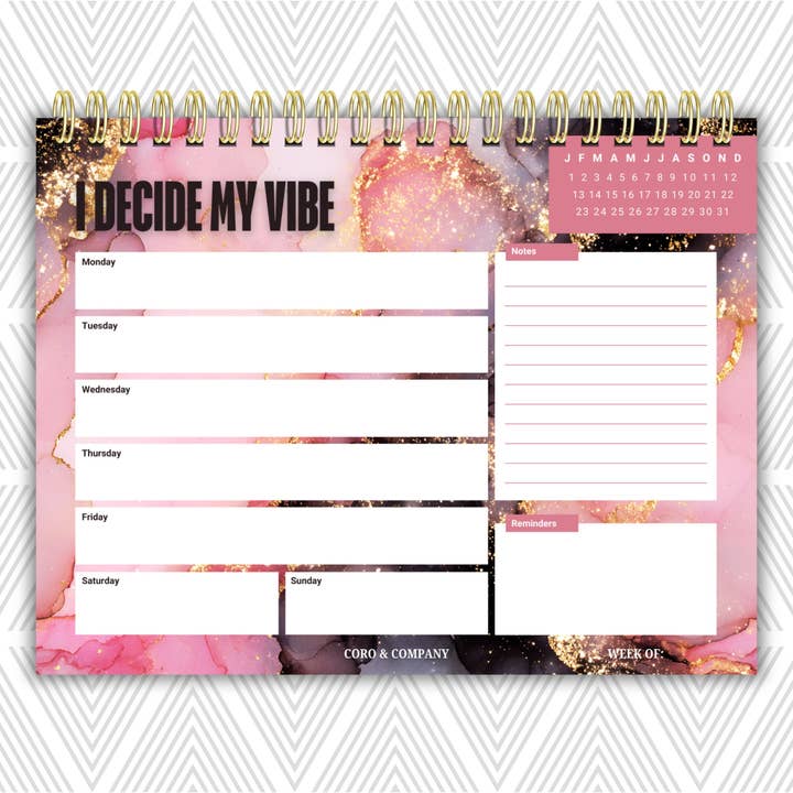 Planificateur de bureau hebdomadaire • 8,5 x 11" pour la vente par CoRo & Company