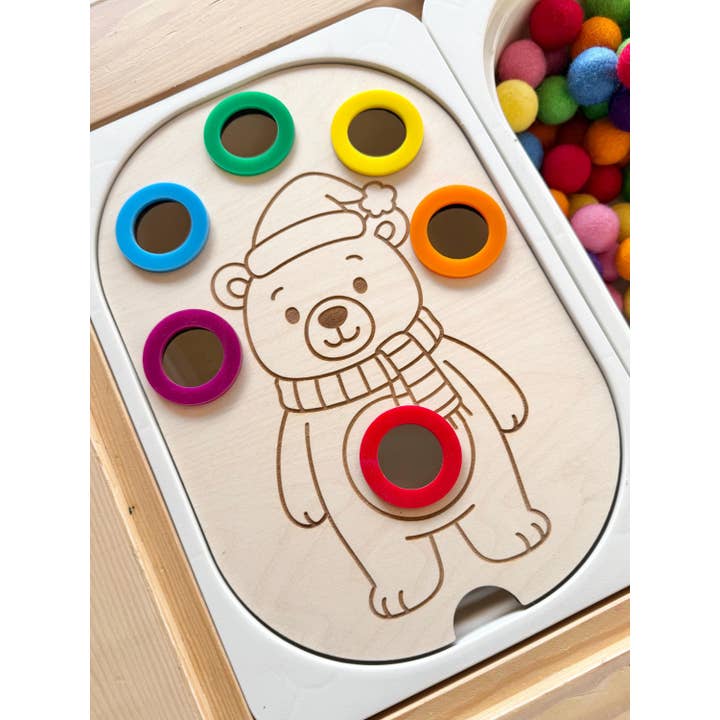 Polar Bear Sensory Bin for Trofast Montessori Toy for wholesale by 412Laser