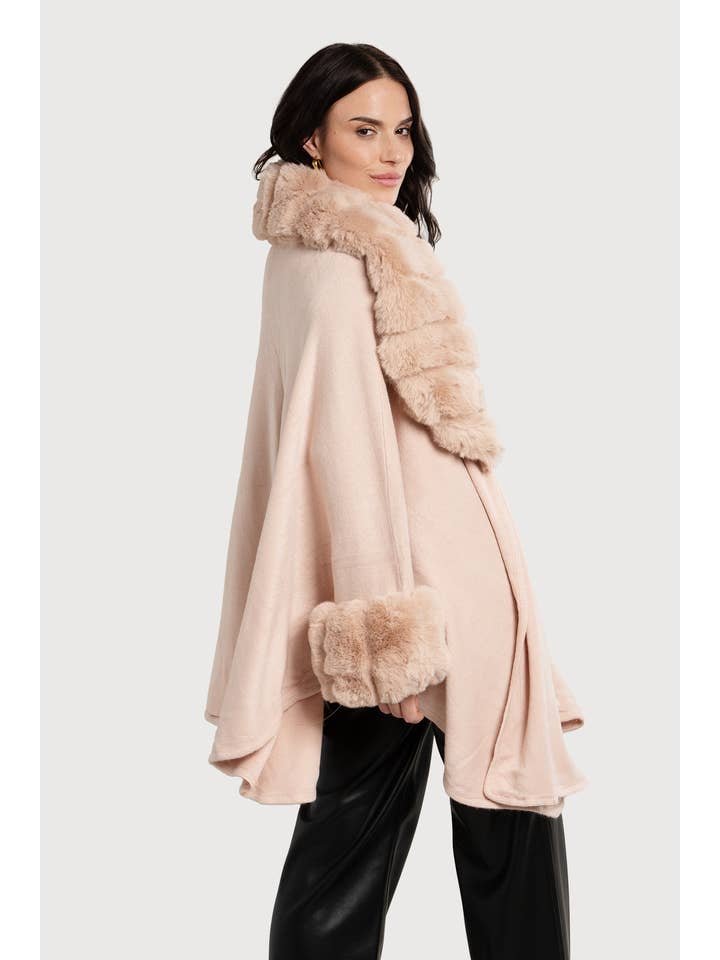 SAACHI - Wholesale Kimono - Women's - Faux Fur Party Kimono Jacket15