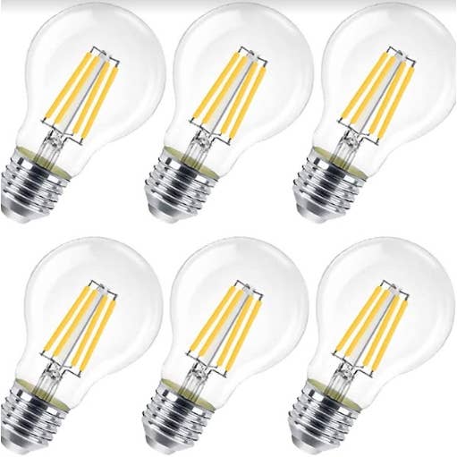 8W LED A60 Bulb Filament E27, 3000K (pack of 6) for wholesale by Extrastar Electrical LTD