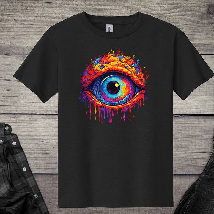 Camiseta Juvenil Ojo Psicodélico para venta al por mayor de Artopia
